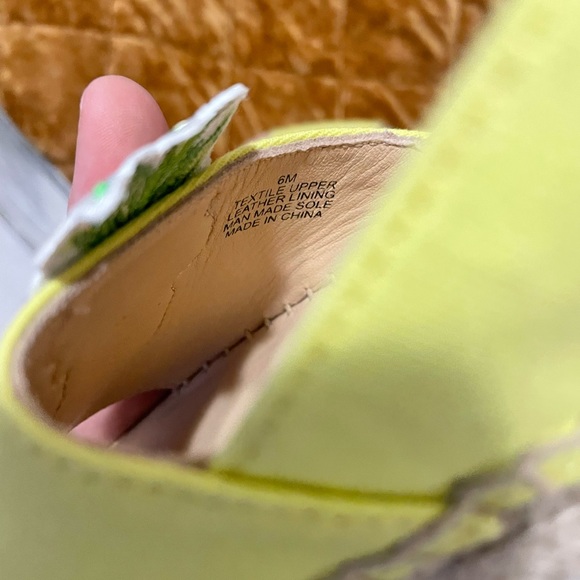EUC Lilly Pulitzer Liz Slingback Pineapple Espadrille in Watch Hill Yellow - Picture 5 of 8